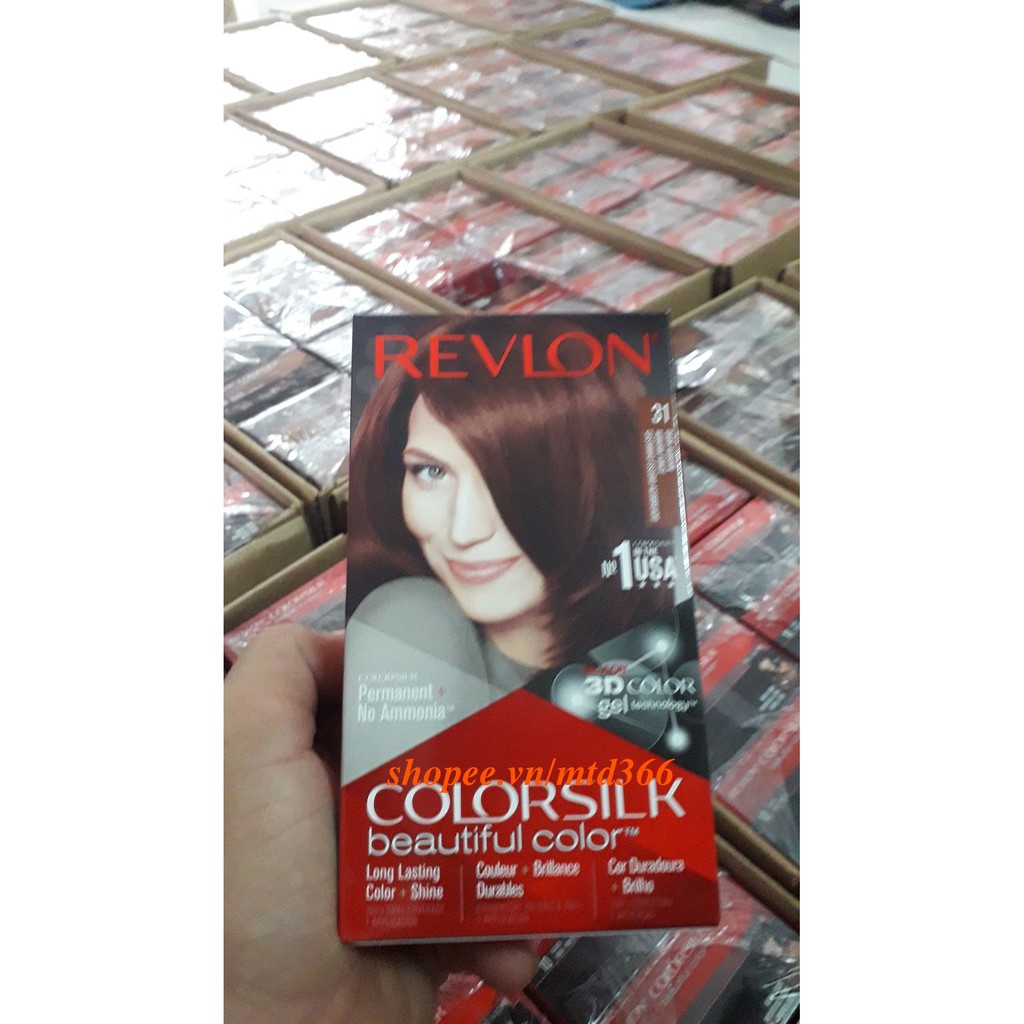 Thuốc Nhuộm Tóc Số 31 Nâu Đỏ Sẩm Revlon Colorsilk