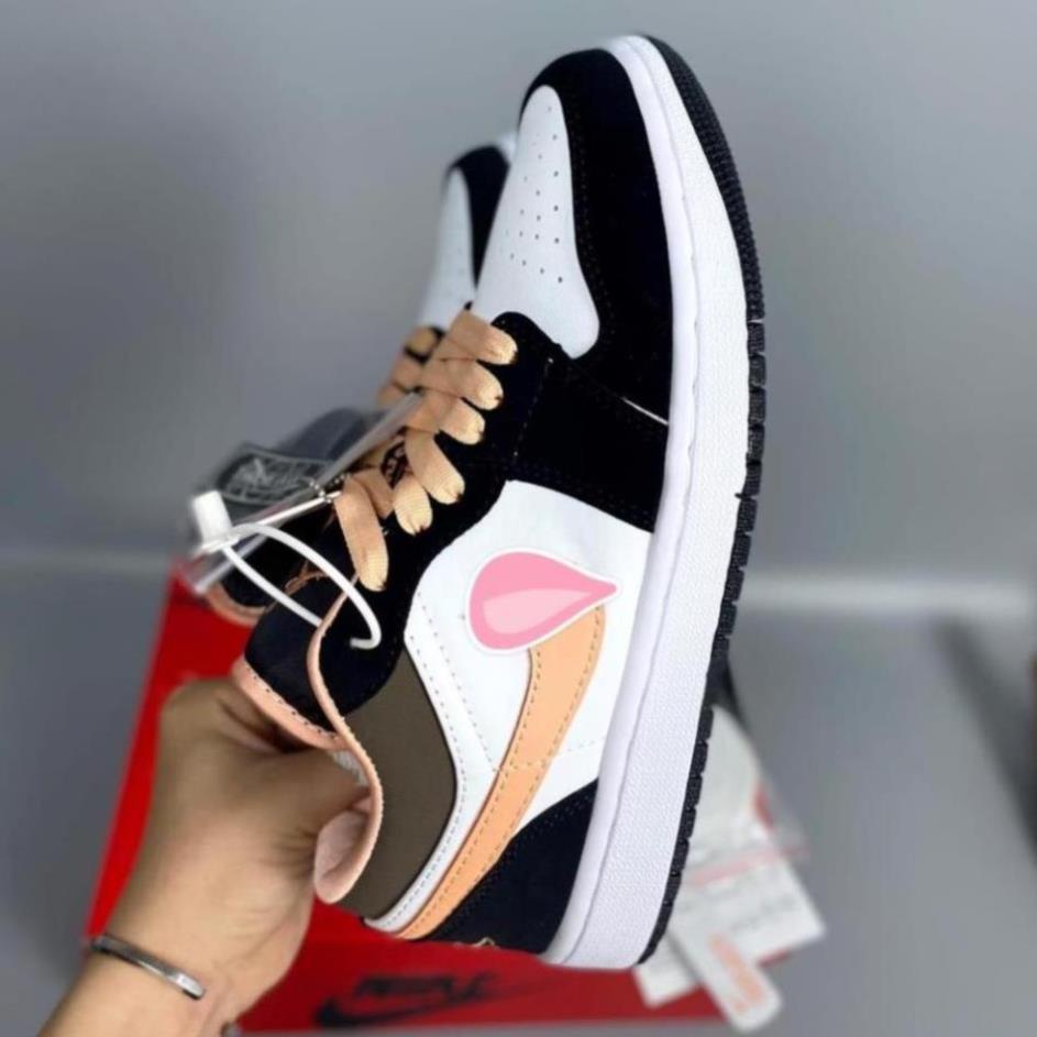 Giày thể thao jordan 1 low hồng đào ,giày sneaker  AIR JORDAN 1 LOW PEACH MOCHA tặng kèm dây | BigBuy360 - bigbuy360.vn