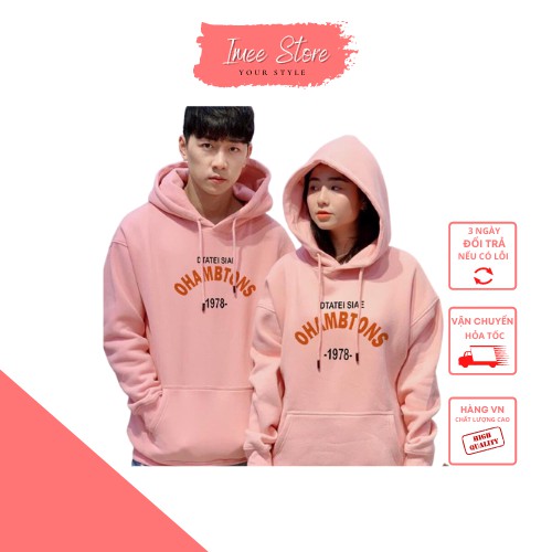 Áo Khoác Hoodie Nam Nữ Imee Store, Áo Khoác Nỉ Form Rộng Unisex Chất Nỉ Ngoại 2 Lớp Ohambtons Freesize | BigBuy360 - bigbuy360.vn