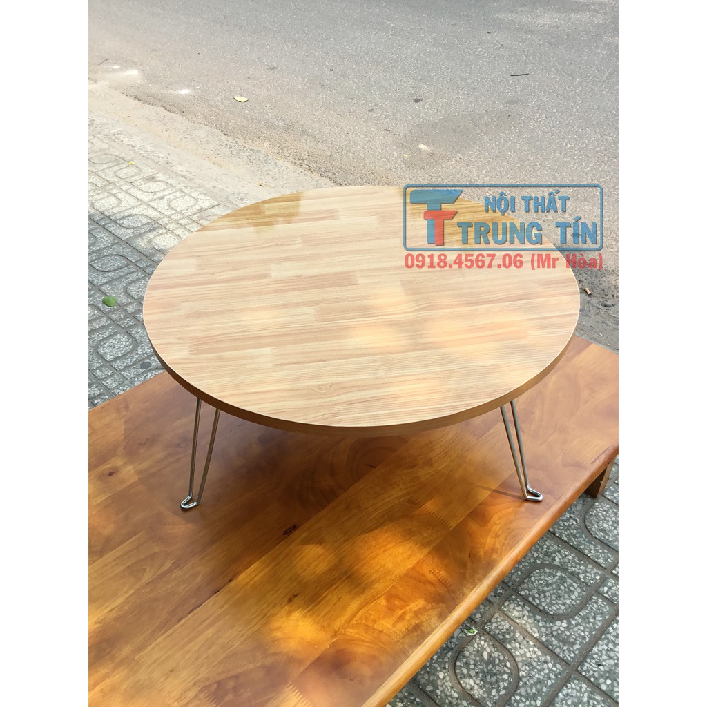 bàn xếp, tròn 60*60*30 cm và thảm