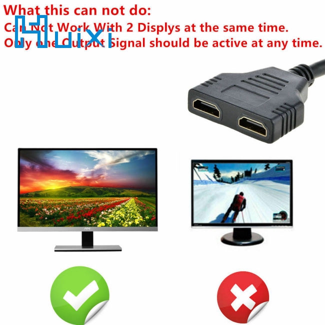 Dây cáp chia tín hiệu HDMI từ 1 cổng ra 2 tiện dụng