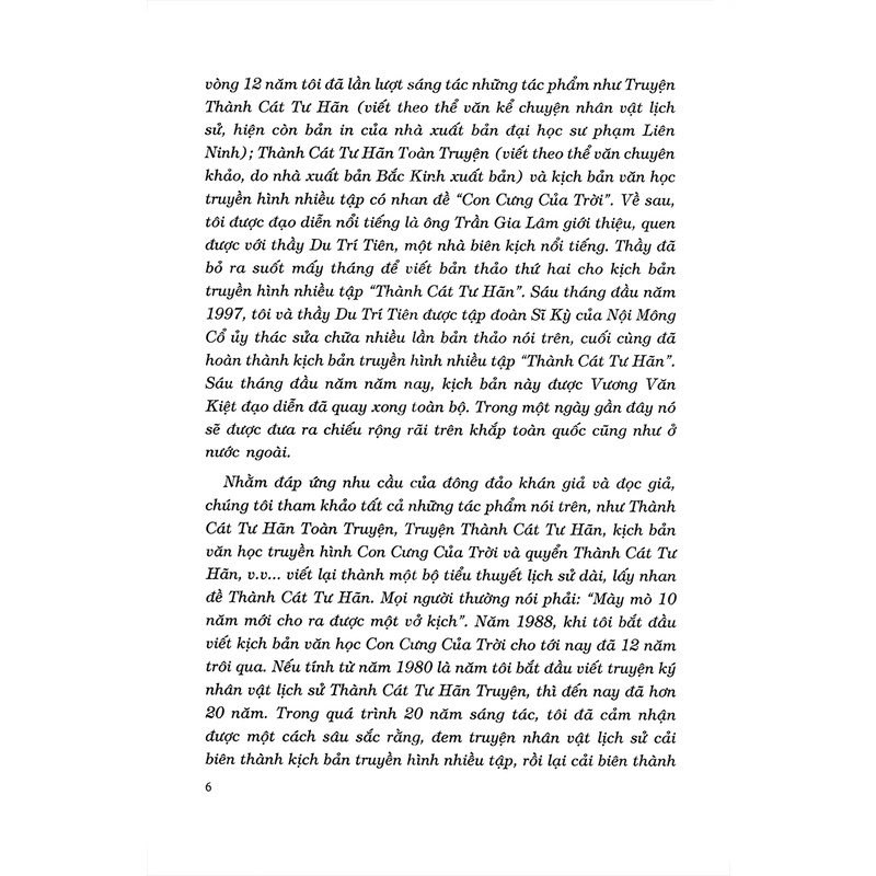 Sách - Thành Cát Tư Hãn (2018) (Du Trí Tiên, Chu Diệu Đình- Văn Lang)