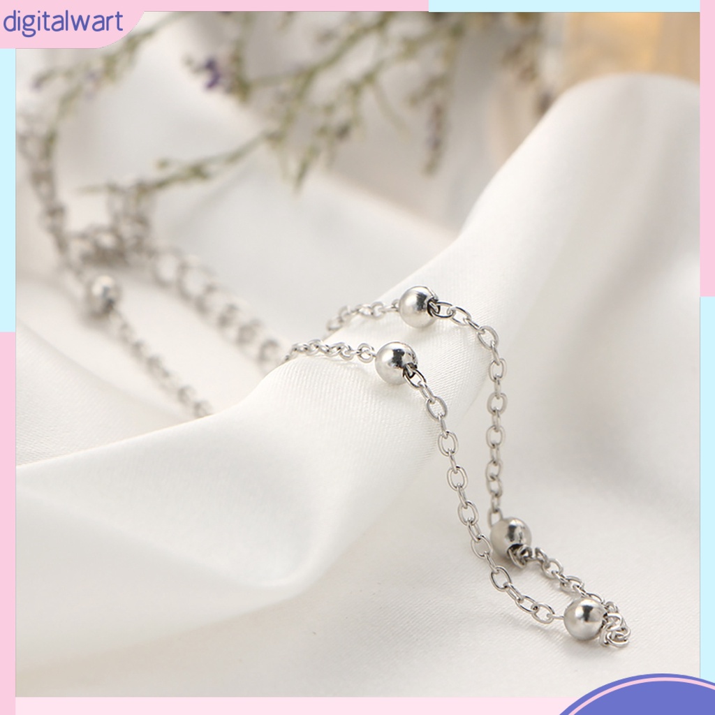 Vòng cổ choker dạng dây xích xỏ hạt tinh tế thời trang