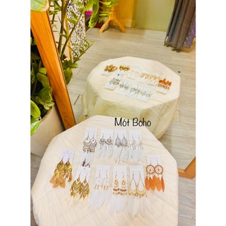 Bông tai Boho sặc sỡ