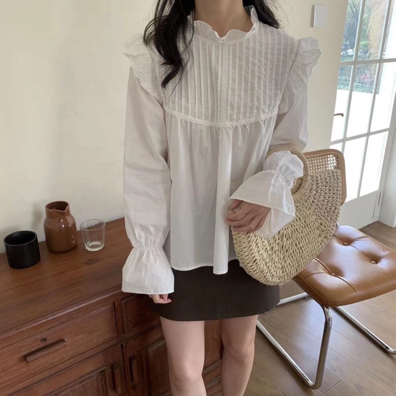 Áo babydoll viền ren mã 278