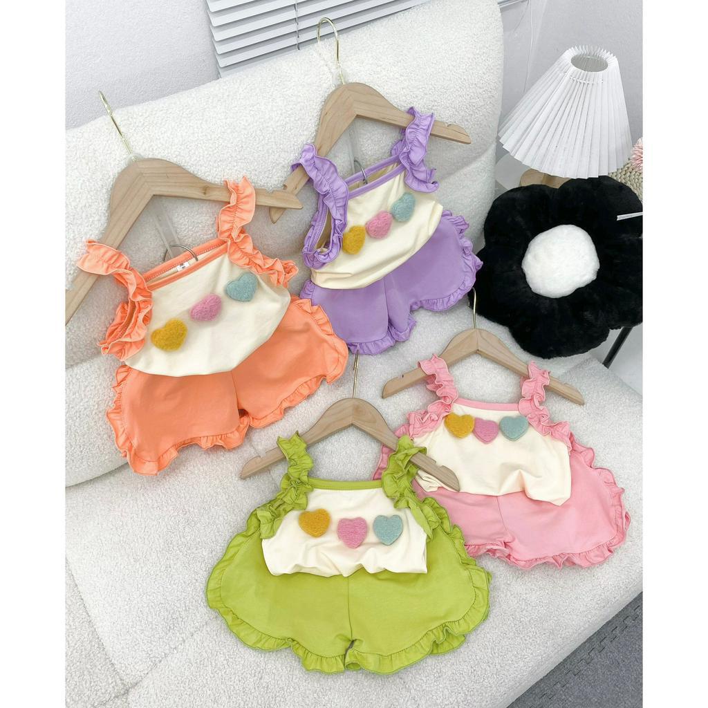Bộ bé gái 2 dây bánh bèo cho bé từ 8-18kg