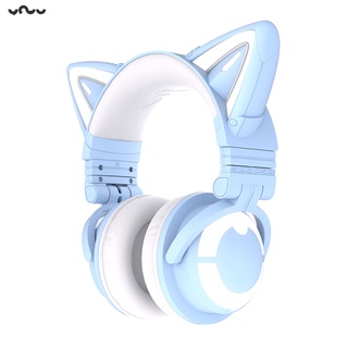 Tai nghe tai mèo YOWU cat ear headphone phiên bản Elf Demon Dance Blue