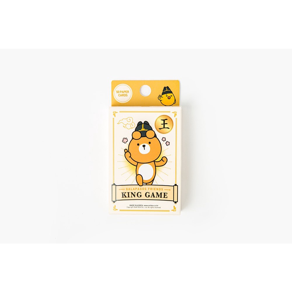 Bộ Thẻ Bài Trò Chơi King Card Game ARTBOX Hàn Quốc Hình Galapagos Friends