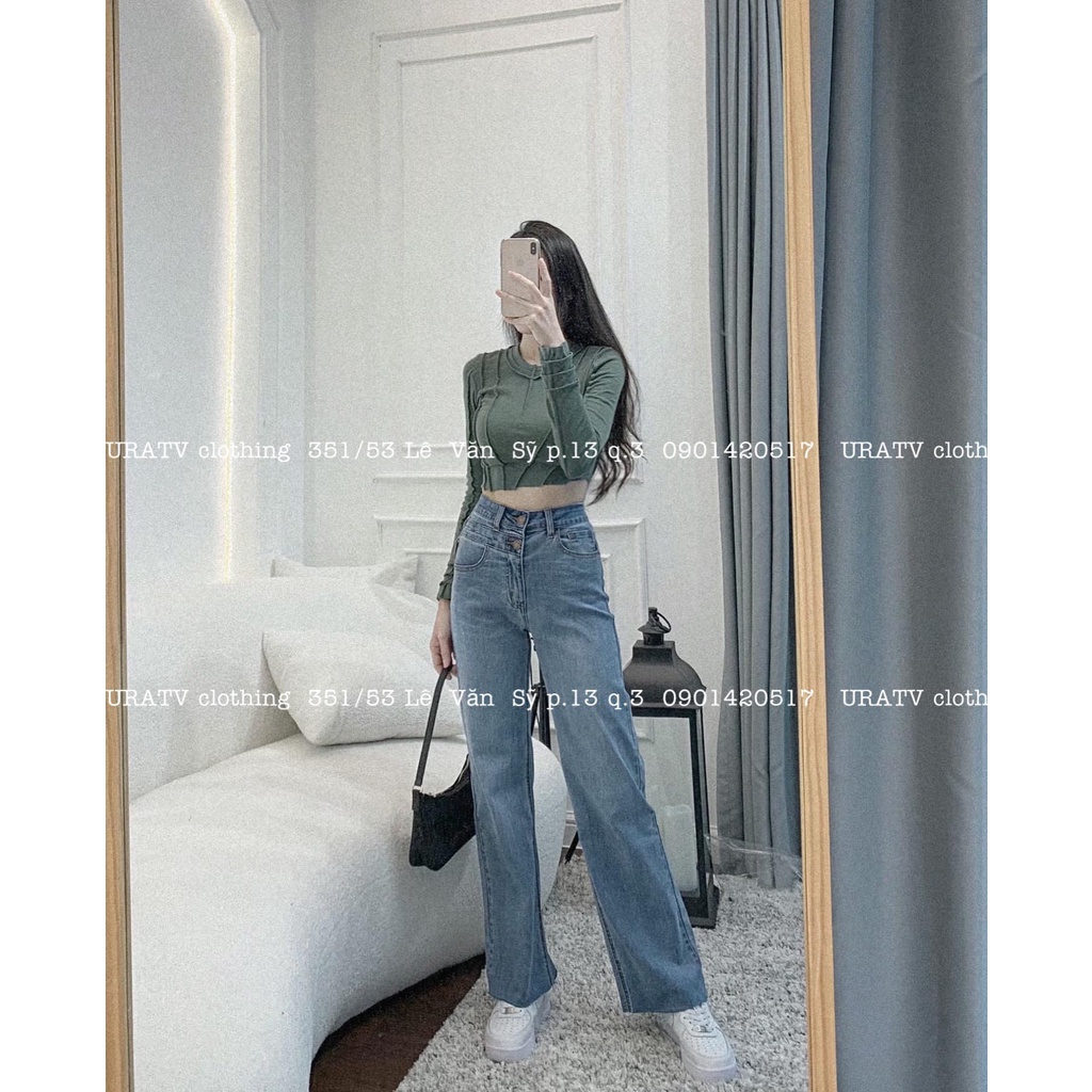 [CÓ SẴN-ẢNH THẬT] Quần suông cắt ống 2 khuy JB | BigBuy360 - bigbuy360.vn