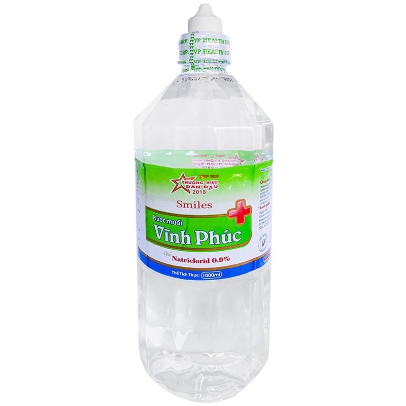 Nước muối Vĩnh Phúc Natriclorid ( 500ml - 1000ml ) GIAO TRONG QUẬN 10