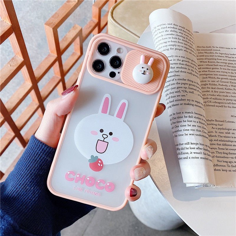 ốp điện thoại In Hình Gấu Brown Và Thỏ Cony Đáng Yêu Cho Iphone 12 Pro Max 11 Pro Xs Max Xr X Iphone 8 7 6 Plus