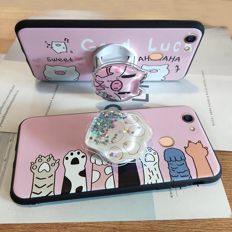 foothold Fashion Design Phone Case For OPPO A73/A75/F5/A75S Back Cover Cover For Woman Cartoon Cartoon Shockproof TPU