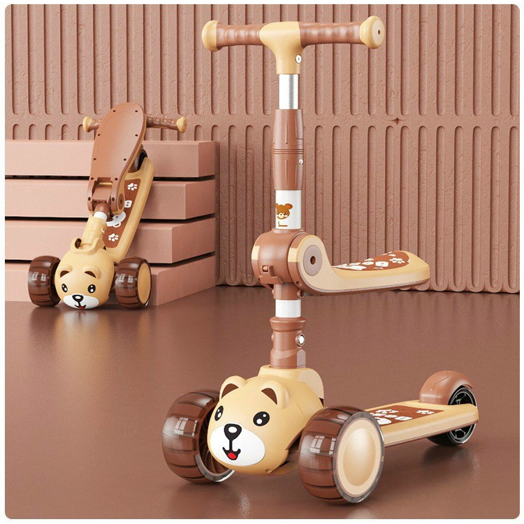 XE TRƯỢT SCOOTER - XE CHÒI CHÂN CHO BÉ - CÓ NHẠC VÀ ĐÈN - BẢO HÀNG 12 THÁNG