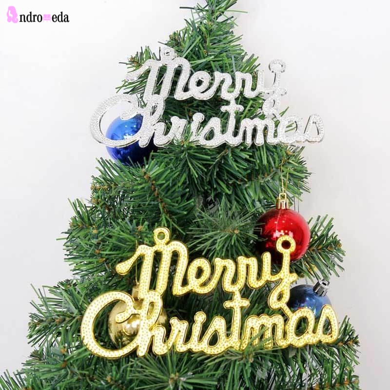 Phụ kiện treo trang trí Giáng sinh hình chữ Merry Christmas