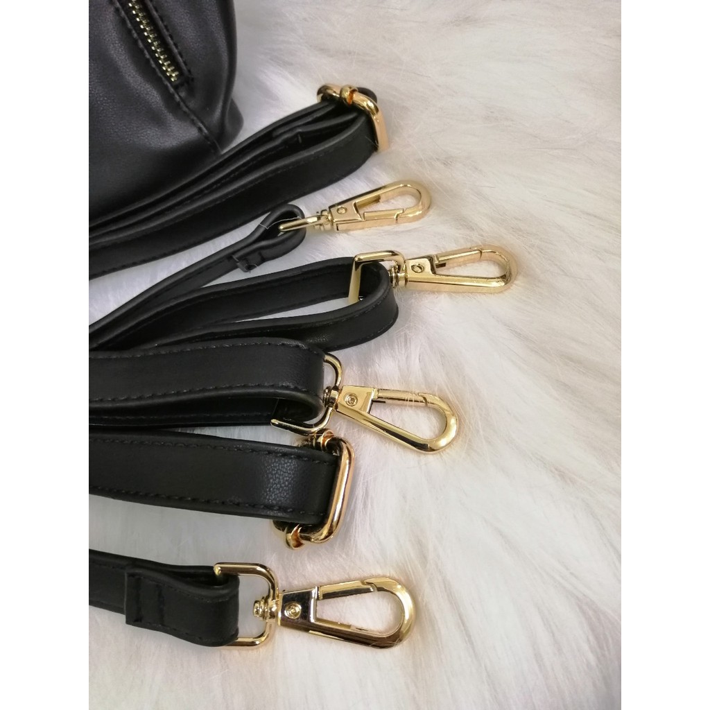 Ba lô phối xanh dương và đen PU #RebeccaBonbon chú cún Nhật Bản ,