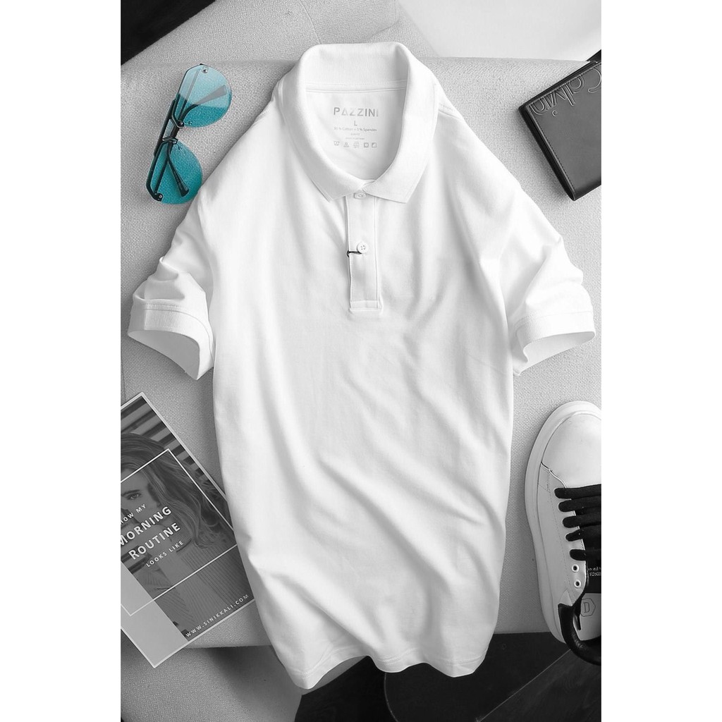 [MUA 2 ÁO GIẢM 20k] ÁO THUN TAY NGẮN POLO NAM- POLO PAZZINI MẪU 2 - Chất thun cá sấu cotton co giãn 4 chiều | BigBuy360 - bigbuy360.vn