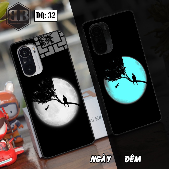 Ốp lưng kính Dạ Quang Xiaomi Redmi K40 / Redmi K40 Pro / Poco F3 phát sáng trong đêm nội thất máy