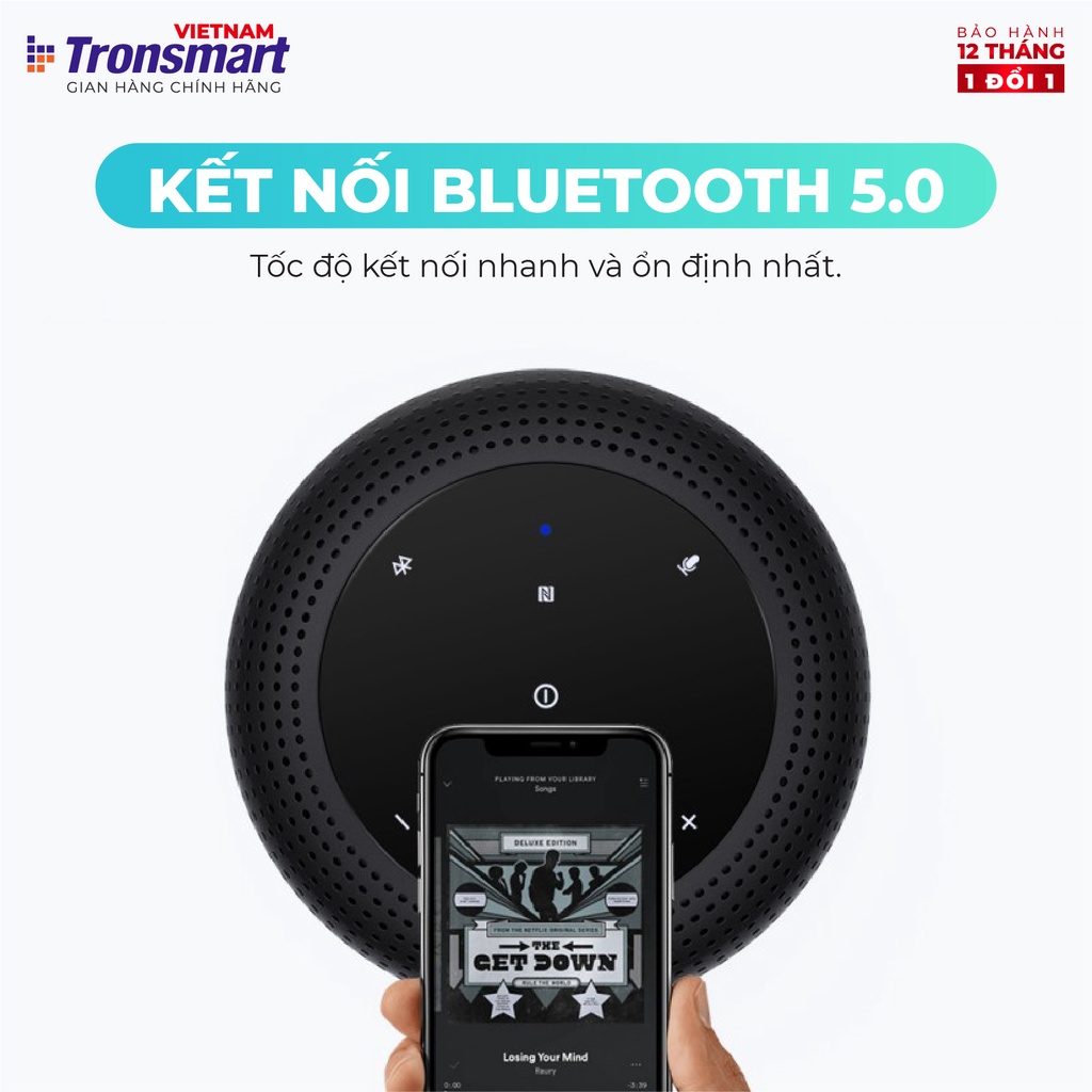 Loa Bluetooth Chống Nước IPX5 Công Suất 60W Âm Thanh Vòm 360° Element T6 Max TM-365144