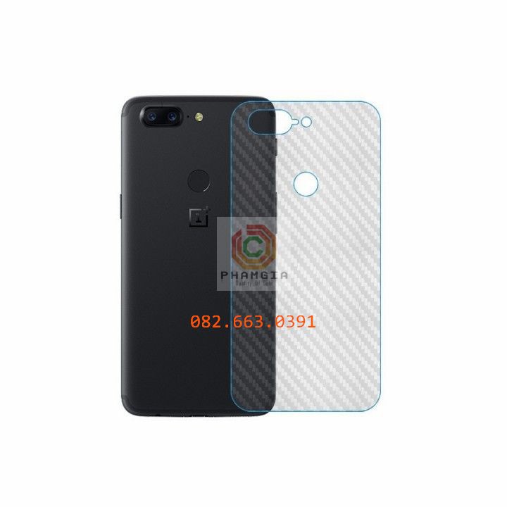 Miếng dán mặt lưng skin carbon Oneplus 5T