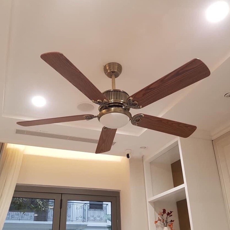 Quạt Trần-Quạt Trần Đèn Động cơ 105w  siêu khỏe Bảo Hành 10 năm