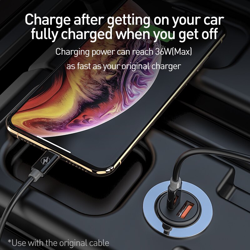 Tẩu Sạc Nhanh 48W PD 4.0 3.0 Cho Xe Hơi Xiaomi Type C