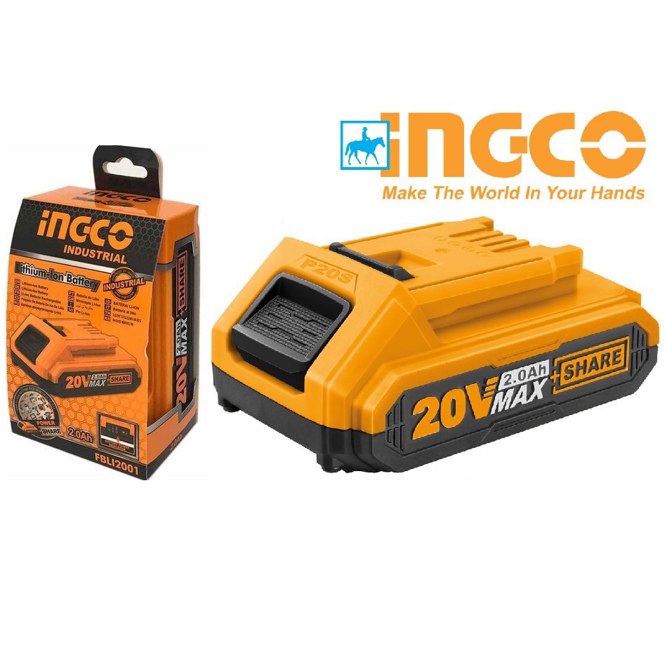 Pin Sạc 20V 2.0Ah MAX LITHIUM-ION INGCO FBLI20011