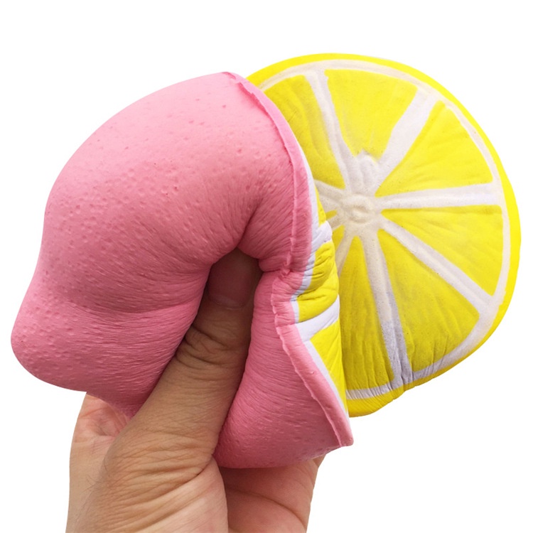 Squishy Lớn JUMBO Hình quả chanh Đồ Chơi Xốp Giảm Stress Hình mềm mịn dễ Thương đàn hồi Cho Bé