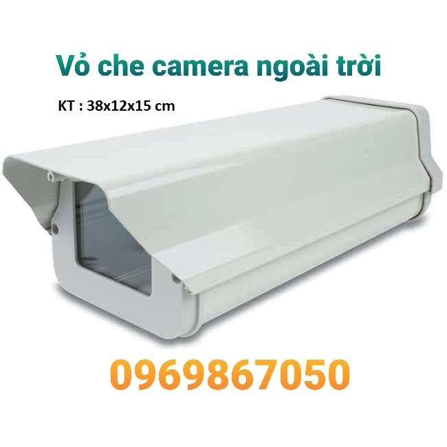 Vỏ hộp che camera và chân đế lắp ngoài trời loại to mẫu mới - Lắp Công Trình