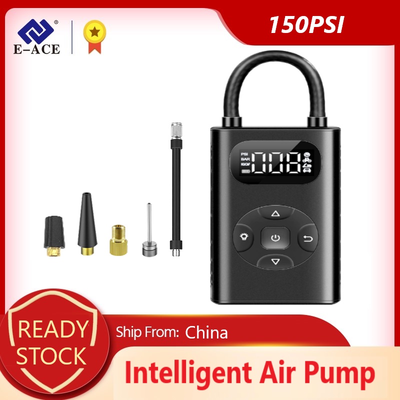 Máy bơm hơi thông minh mini bằng thép nhỏ gọn đa năng cho xe hơi