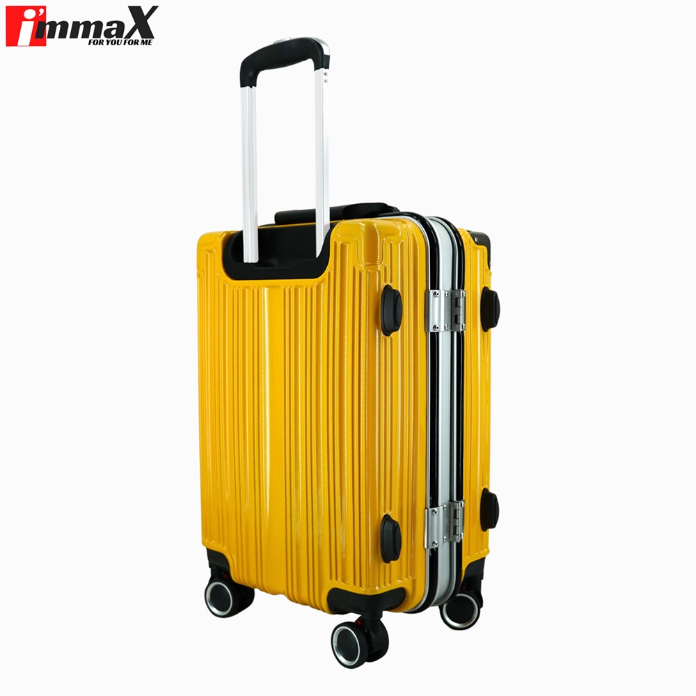 Vali nhựa khung nhôm nắp gập immaX 20 size 20inch xách tay lên máy bay bảo hành 3 năm, 1 đổi 1 trong 12 tháng