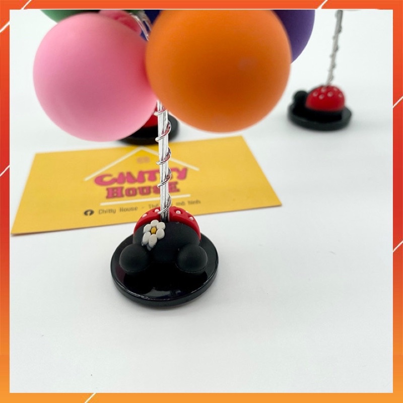 Bóng bay tỏ tình trang trí xe ô tô dễ thương bóng đất sét mềm màu phim hoạt hình trang trí ô tô trang trí taplo