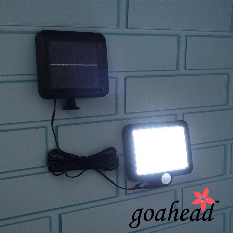Đèn LED cảm biến năng lượng mặt trời chống thấm nước h8v-56led