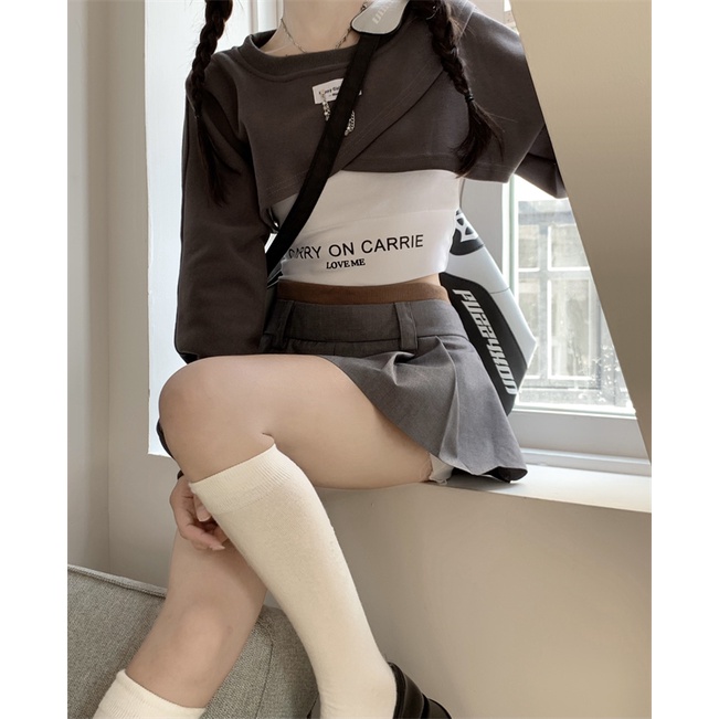 Áo Len Lửng Dài Tay Thiết Kế Mới Thời Trang Dành Cho Nữ