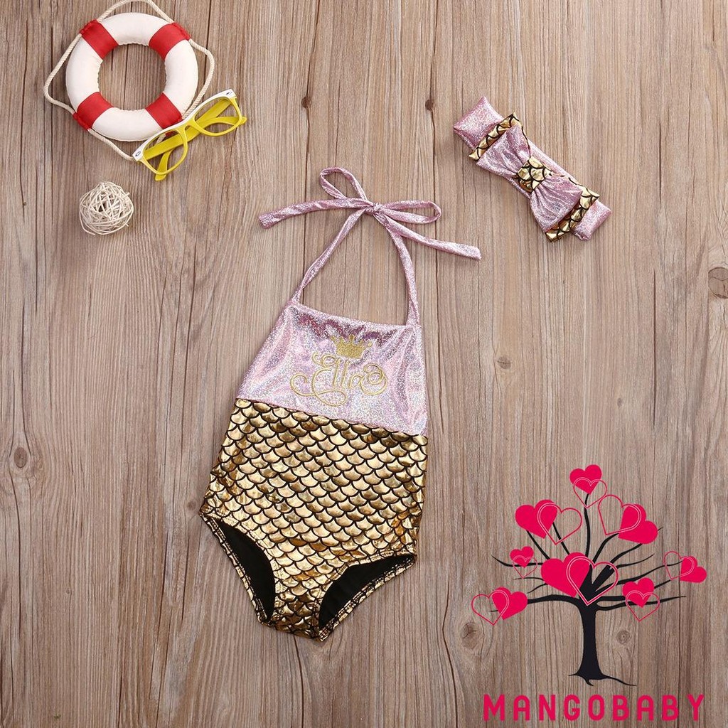 Bộ Bikini 2 Mảnh Đính Kim Sa Lấp Lánh Cho Bé Gái 1by-