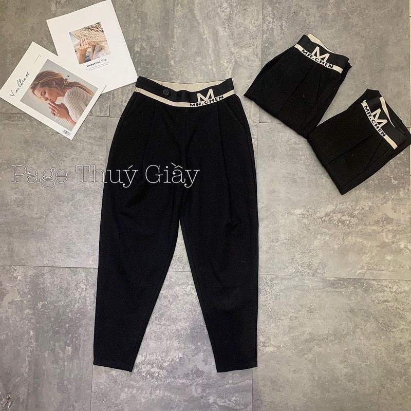 BÁN SỈ QUẦN BAGGY CẠP CHỮ M CỰC ĐẸP CHO NỮ