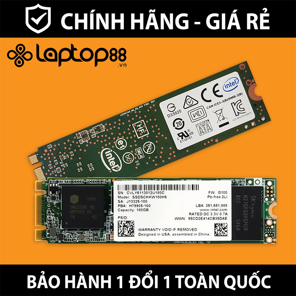 Ổ cứng SSD M.2 2280 SATA Intel 540s - Bảo hành 36 tháng 1 đổi 1