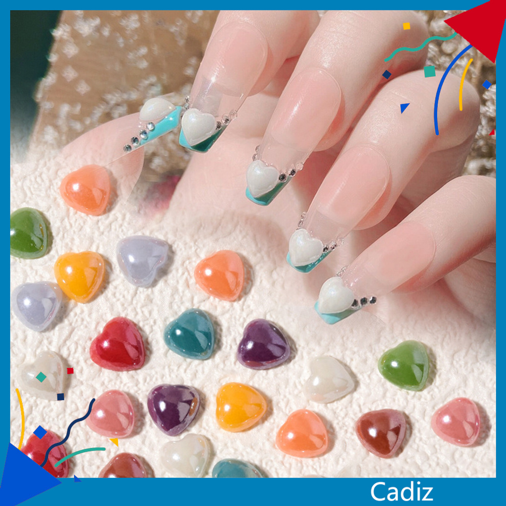 [Hàng mới về] Set 50 Phụ Kiện Trang Trí Móng Tay 3D Độc Đáo Cho Nữ