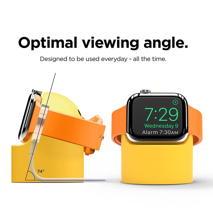 Đế Sạc Bằng Silicon Họa Tiết Hoạt Hình Cho Apple Watch 49mm 45mm 41mm Series Ultra 8 7 6 5 4 3 2 1 38 42 40 45 41 mm Giá Đỡ