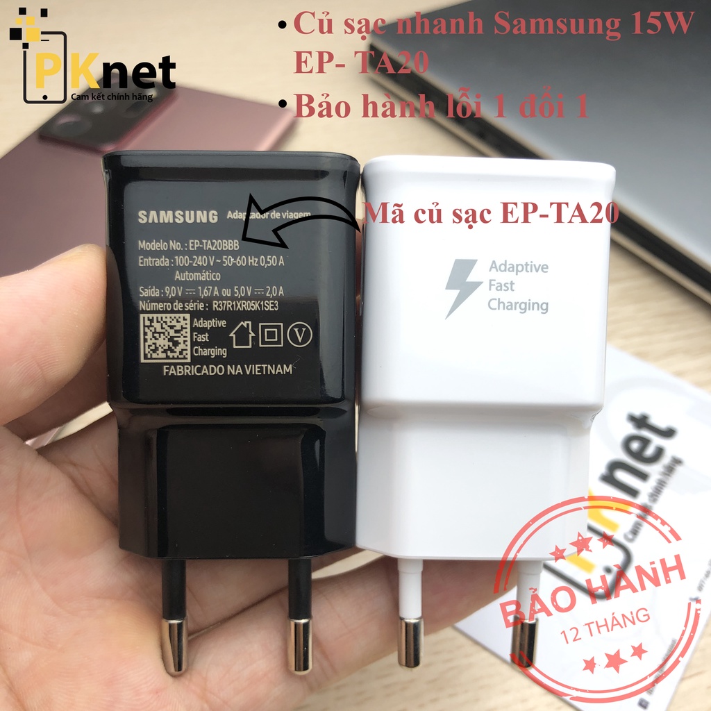 Sạc nhanh SS 15W Note 9/Note8/ S9/ S9+/S8/S8+ Theo máy.... [Chính Hãng]