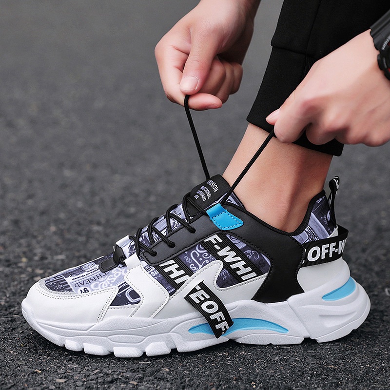 Giày Thể Thao Nam Giày sneaker nam -  Giày nam Màu trắng sữa dáng đẹp đế tăng chiều cao 4cm K01