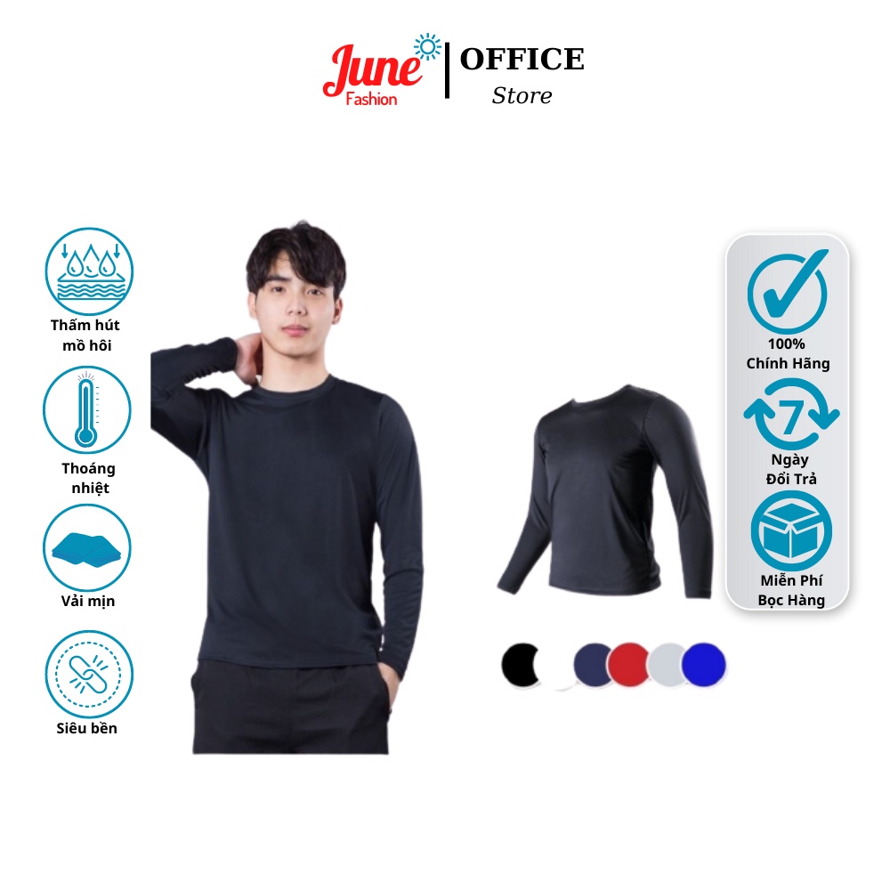 Áo thun giữ nhiệt June Fashion, Áo giữ nhiệt nam nữ ôm body chất vải cao cấp co giãn 4 chiều mã 261