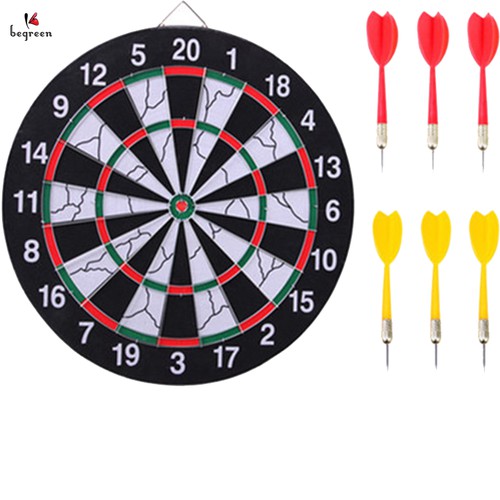Bảng phi tiêu 18 inch bằng gỗ, 2 mặt chữ sắt