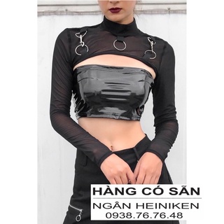 Áo croptop lưới