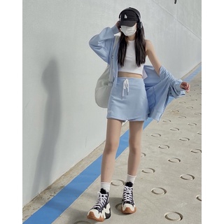 JANET STUDIO • Chân váy logo Xanh Biển