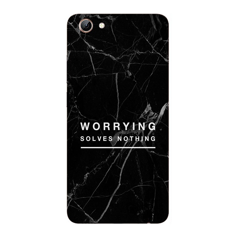 Black Marble stone Logo cover Vivo 1601 1603 1606 1609 1610 1611 1713 1714 1716 1718 1719 1723 1726 1724 1801 1808 1812 soft phone case