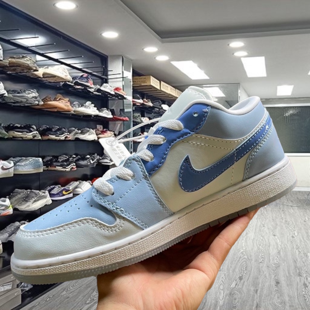 Giày Sneaker JD Mắt Xanh Giày Thể Thao Nam Nữ Thấp Cổ Full Phụ Kiện