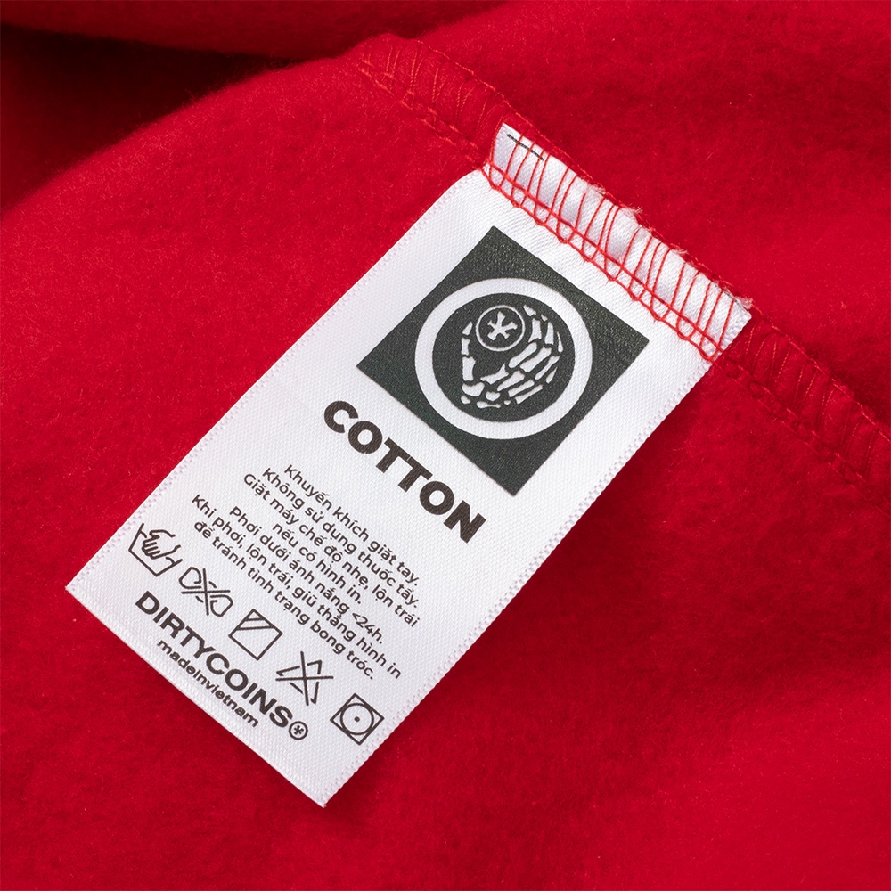 DirtyCoins Áo khoác On The Wall Hoodie – Red/ White