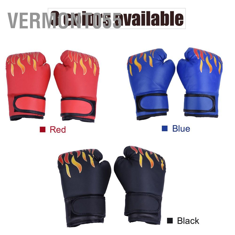 Vermont055 Vermont055 3 Màu Trẻ em Boxing Fighting Muay Thai Sparring Punching Kickboxing Grappling Sandbag Gloves