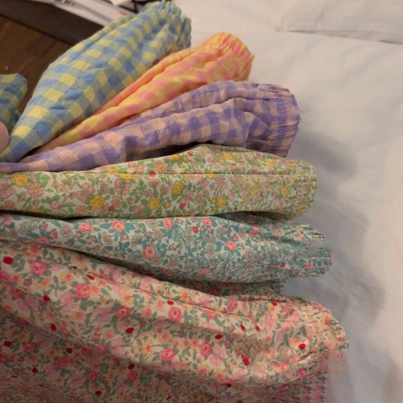 Quần Short Hoa Ống Rộng Lưng Cao Thời Trang Hàn Quốc Cho Nữ