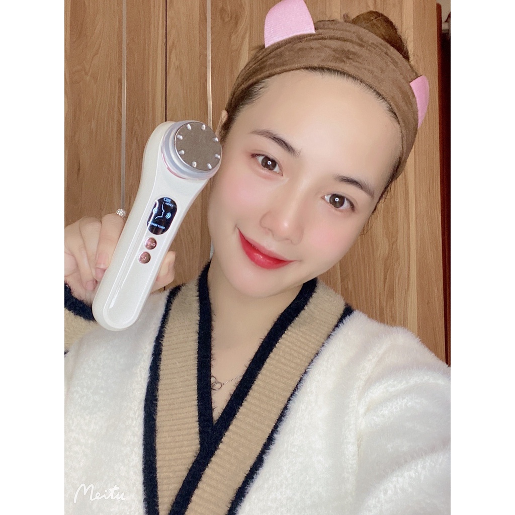 Máy Đẩy Tinh Chất Dưỡng Trắng Nóng Lạnh Ion Hot & Cool Beauty Device điện di tinh chất, tẩy trang